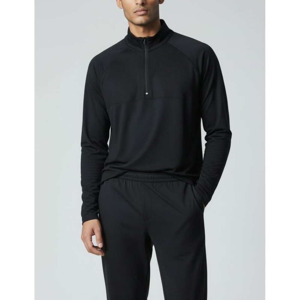 Mens Champion Duodry Athletic Performance Quarter Zip Pullover Shirt
